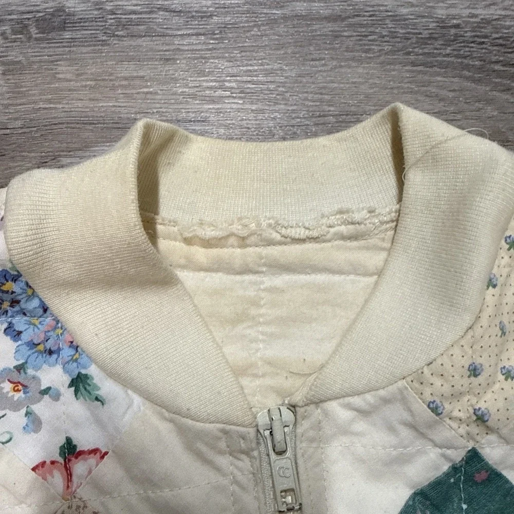 Vintage Quilted Children's Jacket Patchwork Grannycore Handmade Child Size 5/6